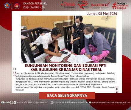 TINGKATKAN KEWASPADAAN TBC: PPTI BULELENG LAKUKAN MONITORING DAN EDUKASI DI BANJAR DINAS TEGAL